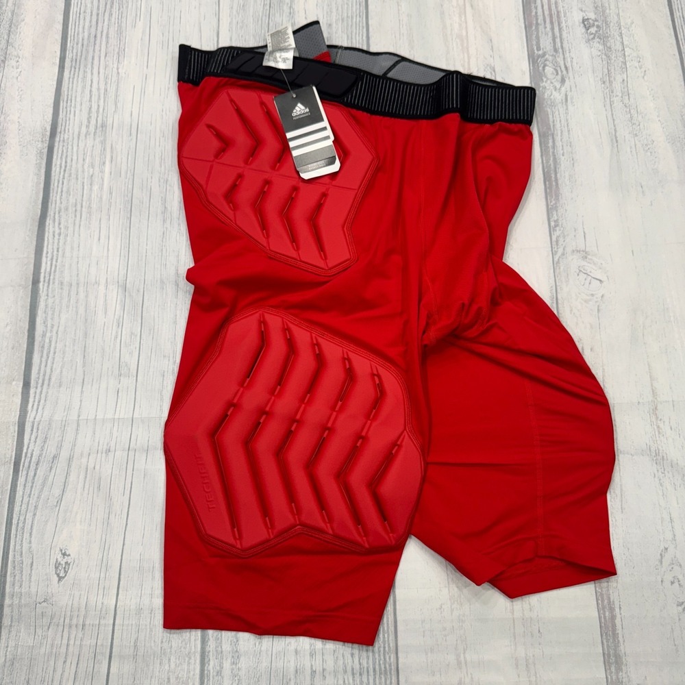 NWT Adidas Techfit Compression Shorts 3XT Tall Red Climalite‎ Padded Basketball